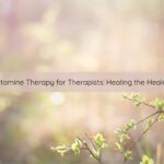 Ketamine therapy for therapists, burnout,