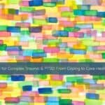 IFS for Complex Trauma PTSD From Coping to Core Healing | Catalyst Center A photo of brush strokes with colors bleeding into each other symbolizing the parts of us that we can define when using IFS for Complex Trauma.