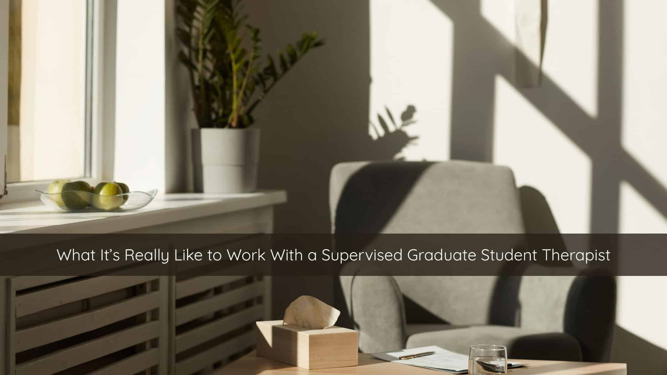 What Its Really Like to Work With a Supervised Graduate Student Therapist | Catalyst Center Welcoming therapy space symbolizing reflection and support in counseling.