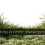 Soft green grass moving gently in the wind, symbolizing grounding, nervous system regulation, and calm during times of fear and grief.