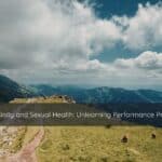 Mountain trail leading toward an open overlook, symbolizing self-exploration, emotional growth, and redefining masculinity and intimacy.