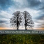 Signs Your Relationship Needs Therapy Before a Crisis Hits | Catalyst Center Two trees growing side by side with intertwining branches, symbolizing partnership and connection